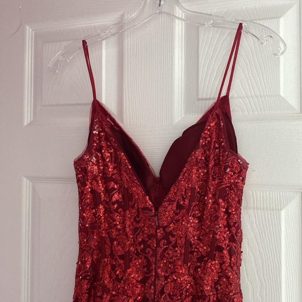 Red Sparkly Windsor Dress - Gem